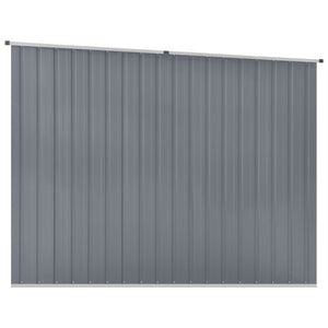 Garden shed grey 195x198x159 cm galvanized steel