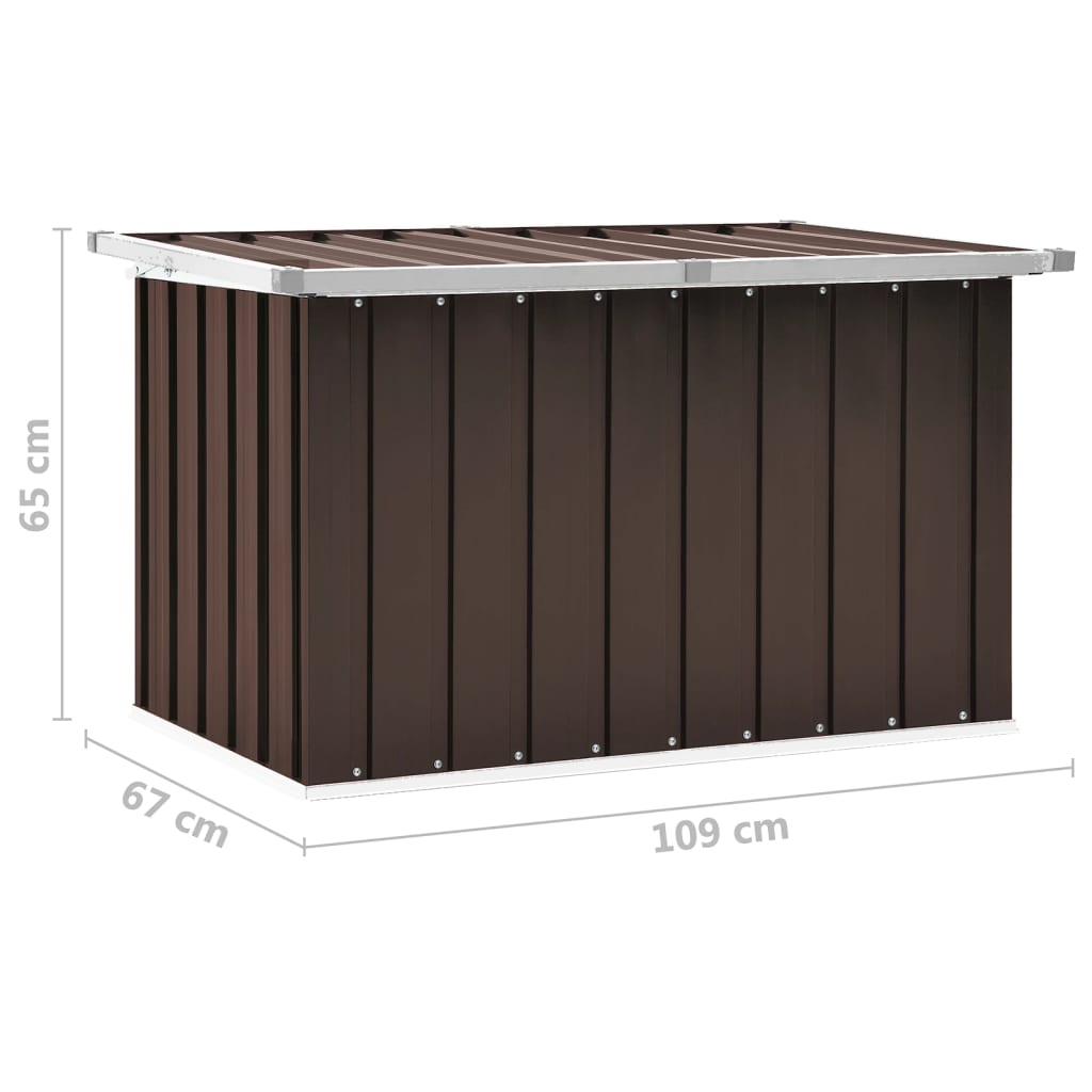 Storage box 109x67x65 cm brown