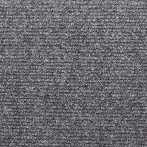 Stair mats 15 pcs needle stamp 65x21x4 cm light grey
