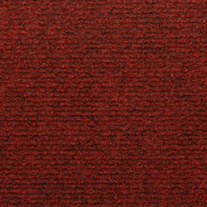 Stair mats 15 pcs needle stamp 65x21x4 cm red