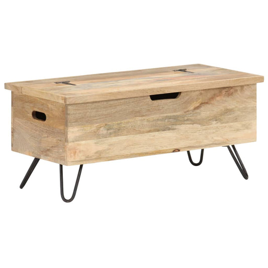 Chest 90x40x45 cm solid mango wood