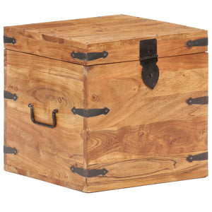Chest 40x40x40 cm solid acacia wood