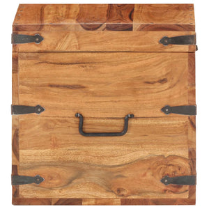 Chest 40x40x40 cm solid acacia wood