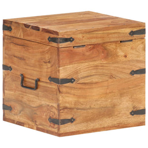Chest 40x40x40 cm solid acacia wood