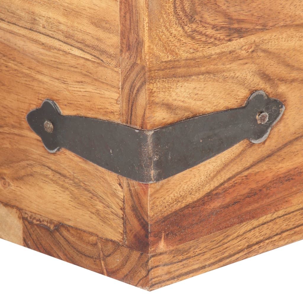 Chest 40x40x40 cm solid acacia wood