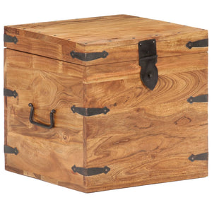 Chest 40x40x40 cm solid acacia wood