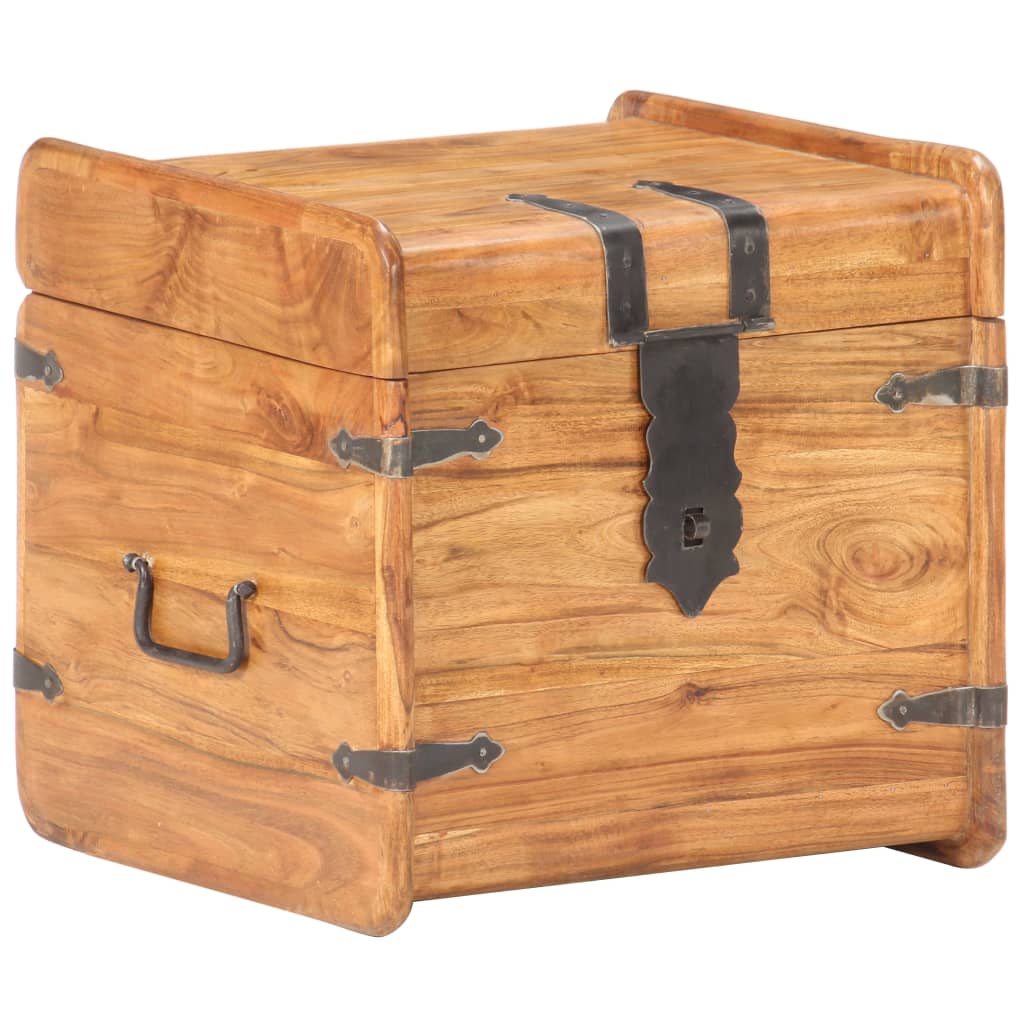Chest 40x40x40 cm solid acacia wood