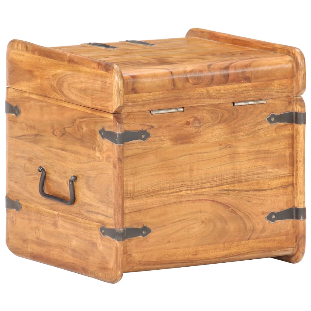 Chest 40x40x40 cm solid acacia wood