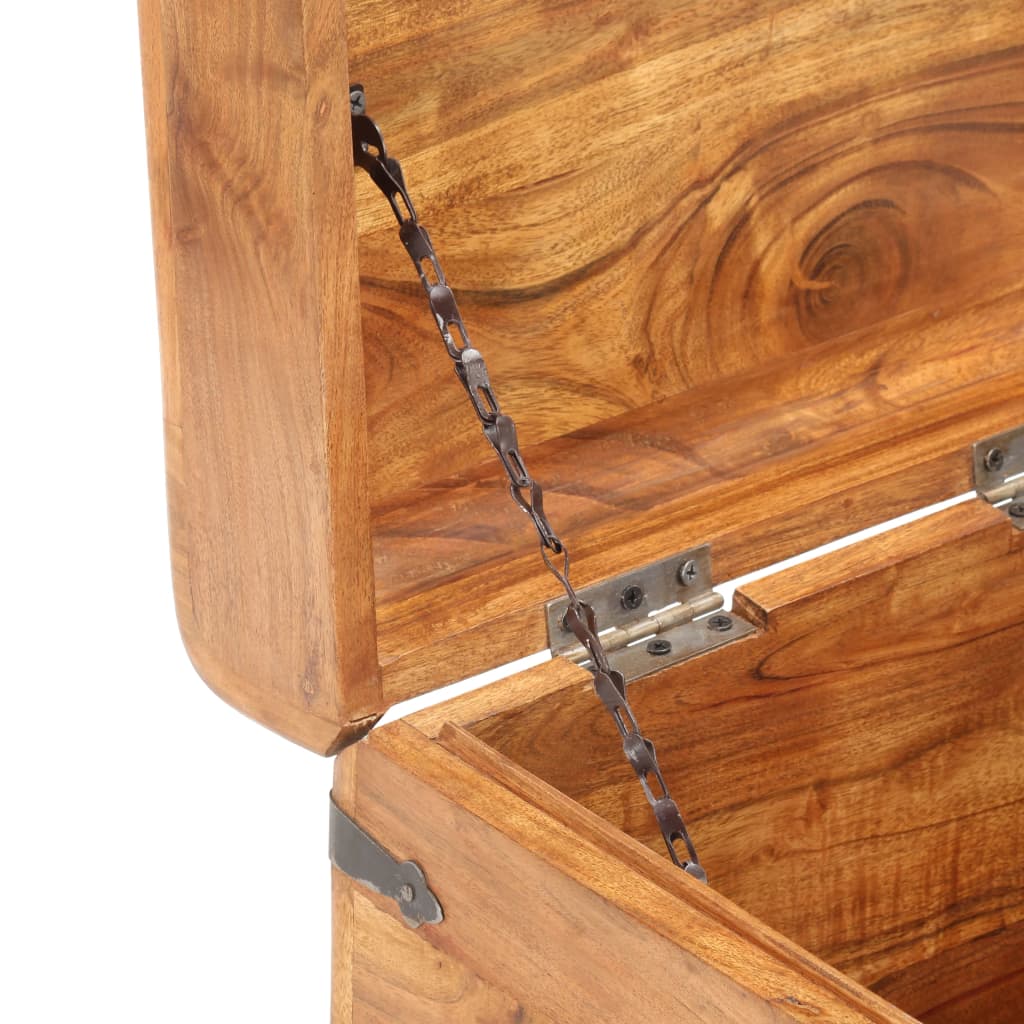 Chest 40x40x40 cm solid acacia wood