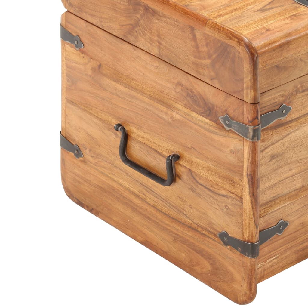 Chest 40x40x40 cm solid acacia wood