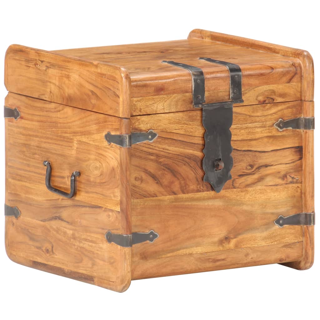 Chest 40x40x40 cm solid acacia wood