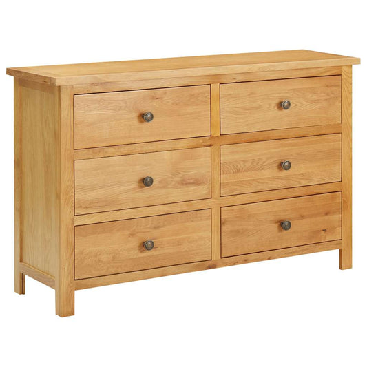 Chest of drawers 105x33.5x73 cm solid oak