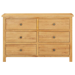 Chest of drawers 105x33.5x73 cm solid oak
