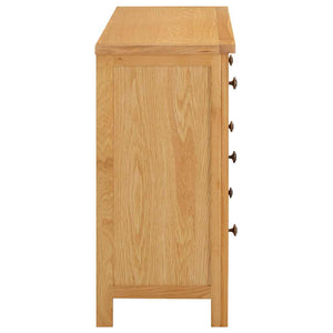 Chest of drawers 105x33.5x73 cm solid oak