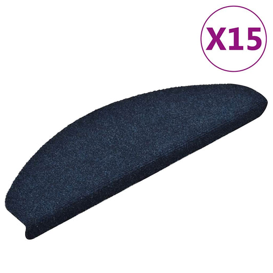 Selvklebende trappematter 15stk marineblå 65x21x4cm nålestempel