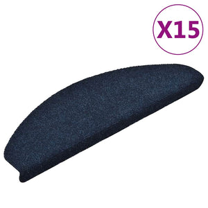 Selvklebende trappematter 15stk marineblå 65x21x4cm nålestempel