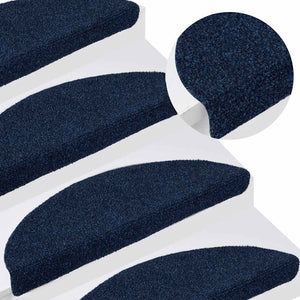 Selvklebende trappematter 15stk marineblå 65x21x4cm nålestempel