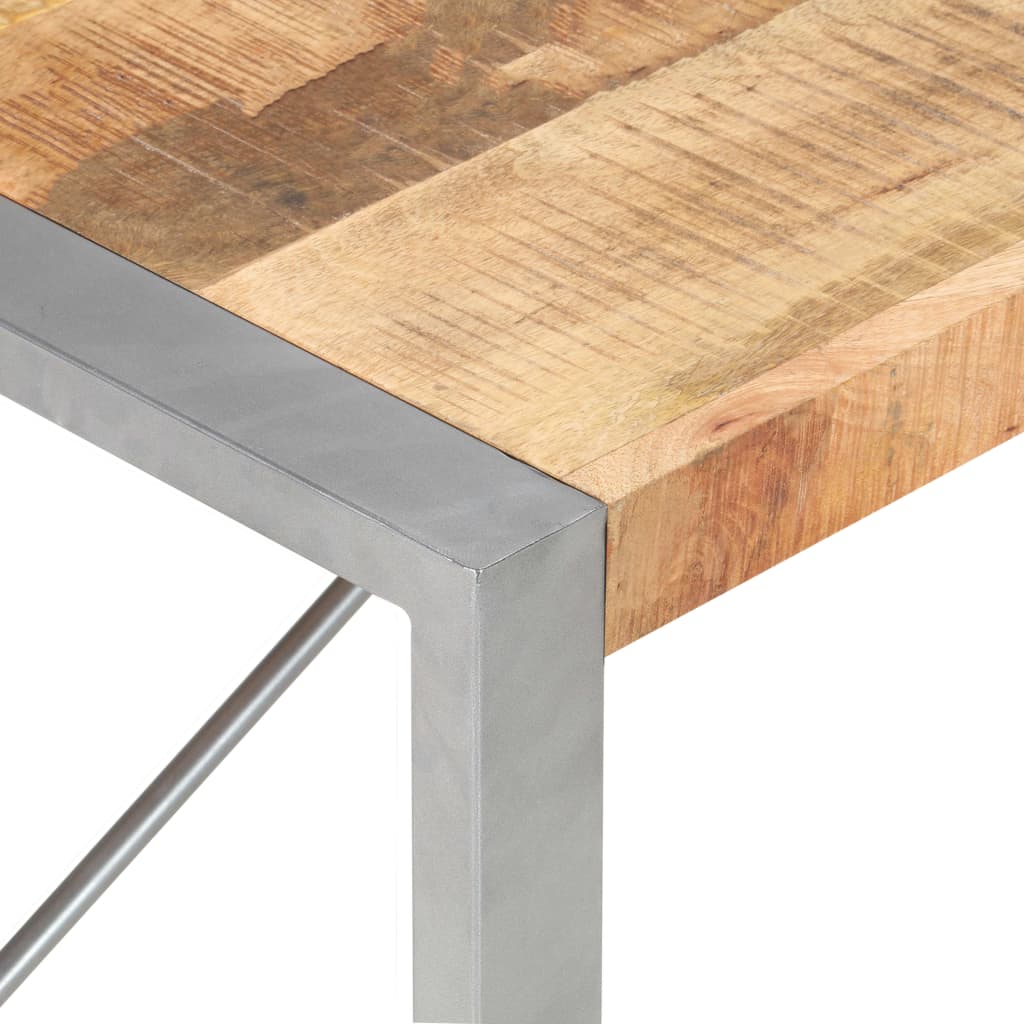 Coffee table 120x60x40 cm rough mango wood