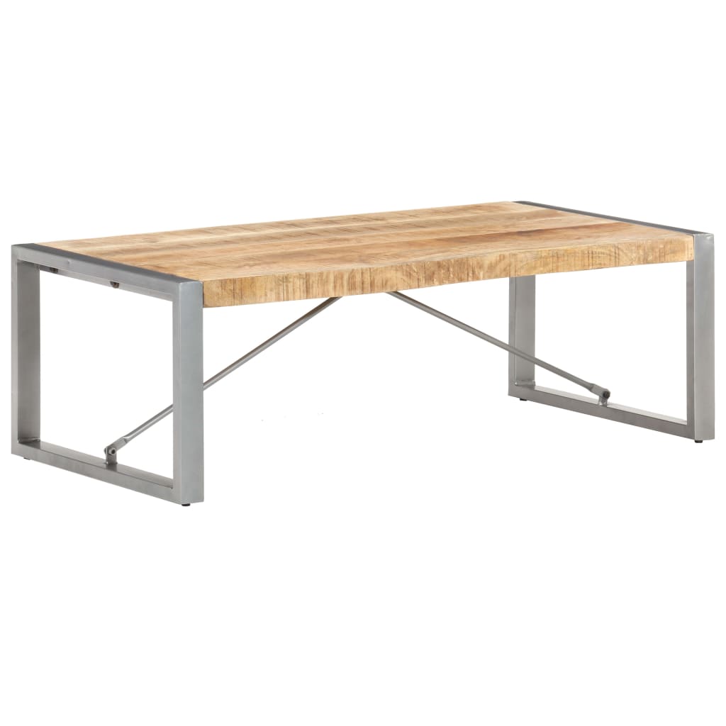 Coffee table 120x60x40 cm rough mango wood
