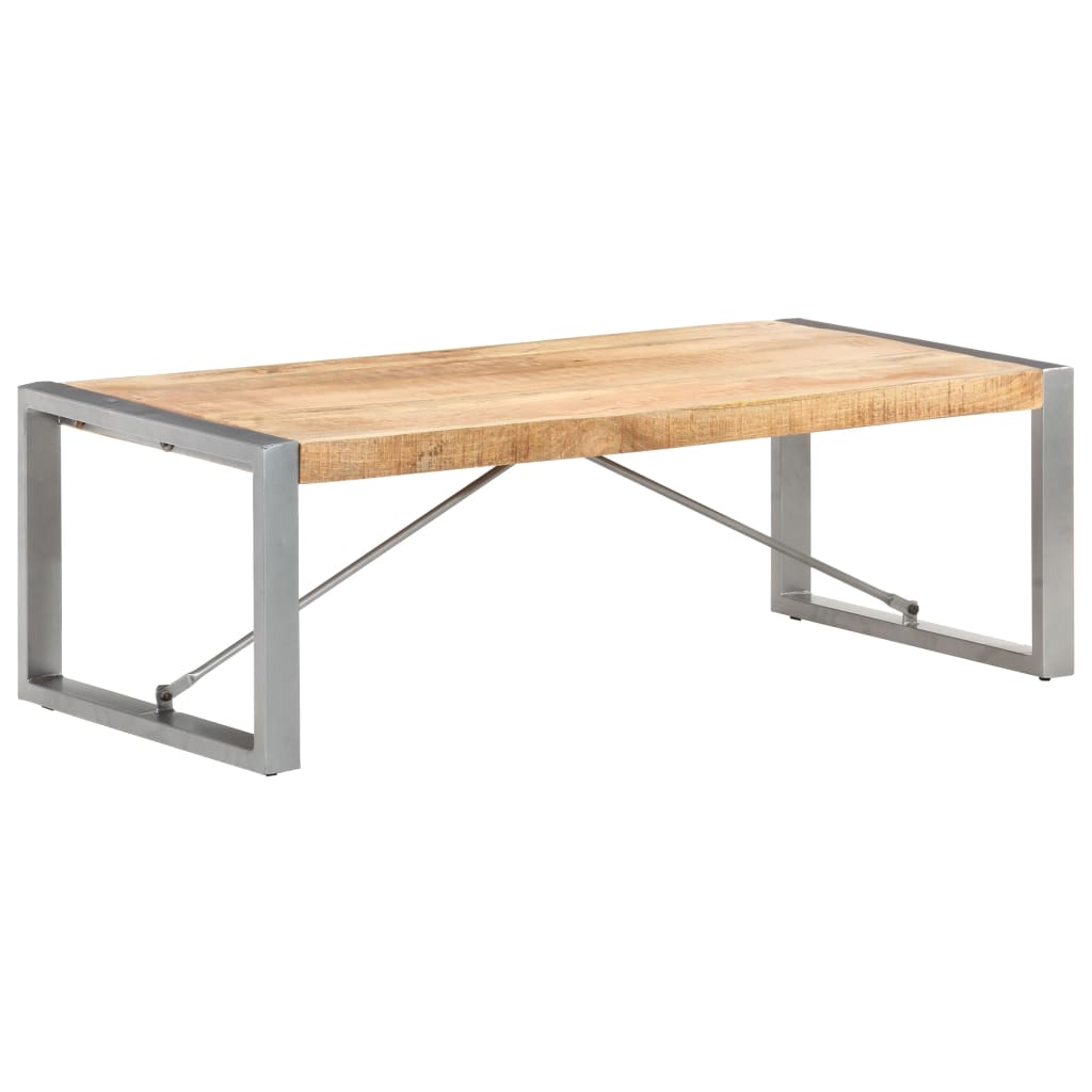 Coffee table 120x60x40 cm rough mango wood