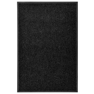 Doormat washable black 60x90 cm