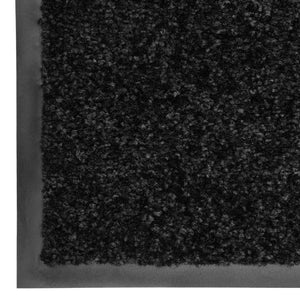 Doormat washable black 90x120 cm