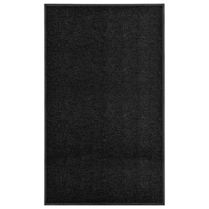 Doormat washable black 90x150 cm