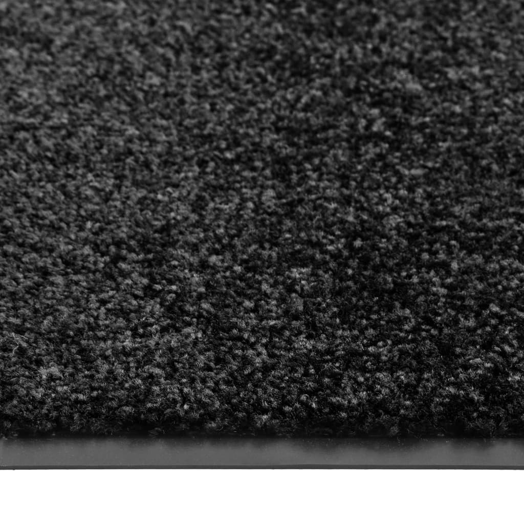 Doormat washable black 120x180 cm