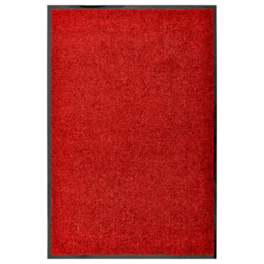 Doormat washable red 60x90 cm