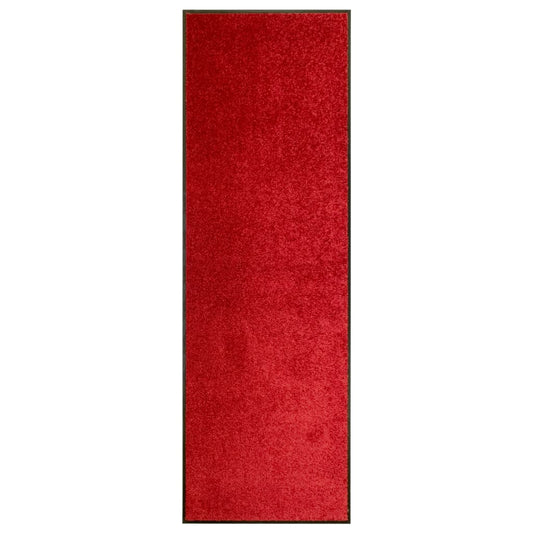 Doormat washable red 60x180 cm