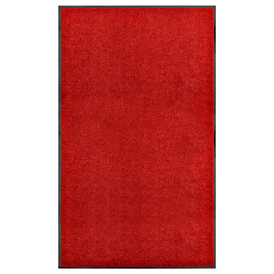 Door mat washable red 90x150 cm