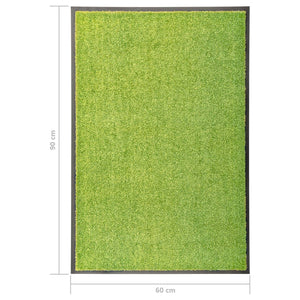 Doormat washable green 60x90 cm