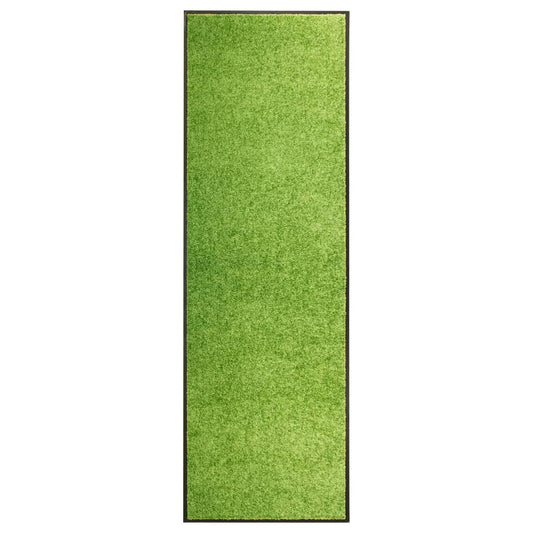 Doormat washable green 60x180 cm