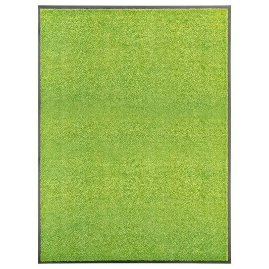 Doormat washable green 90x120 cm