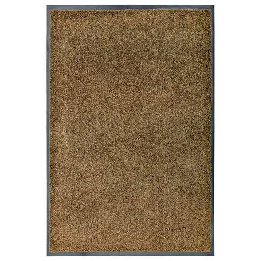 Doormat washable brown 60x90 cm