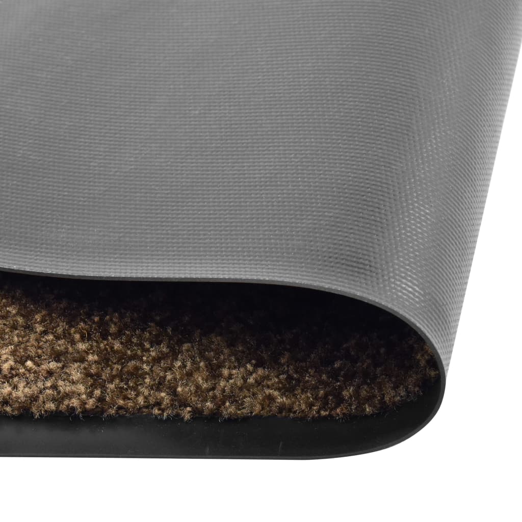 Doormat washable brown 60x90 cm