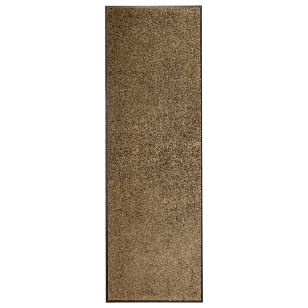 Doormat washable brown 60x180 cm