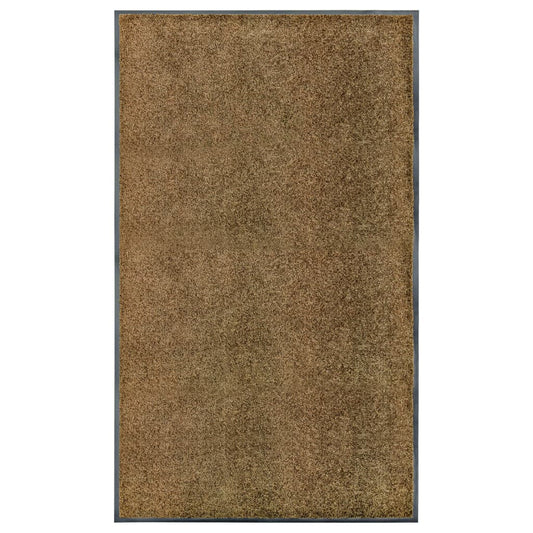 Doormat washable brown 90x150 cm