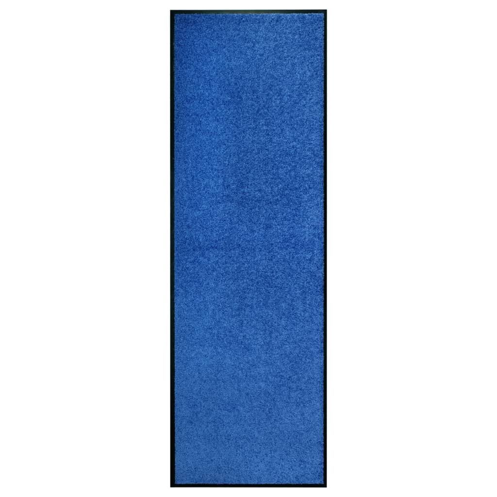 Doormat washable blue 60x180 cm