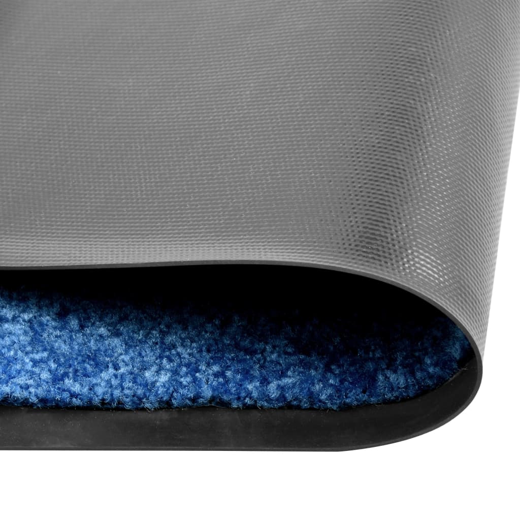 Doormat washable blue 60x180 cm