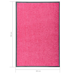 Doormat washable pink 60x90 cm