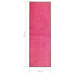 Doormat washable pink 60x180 cm