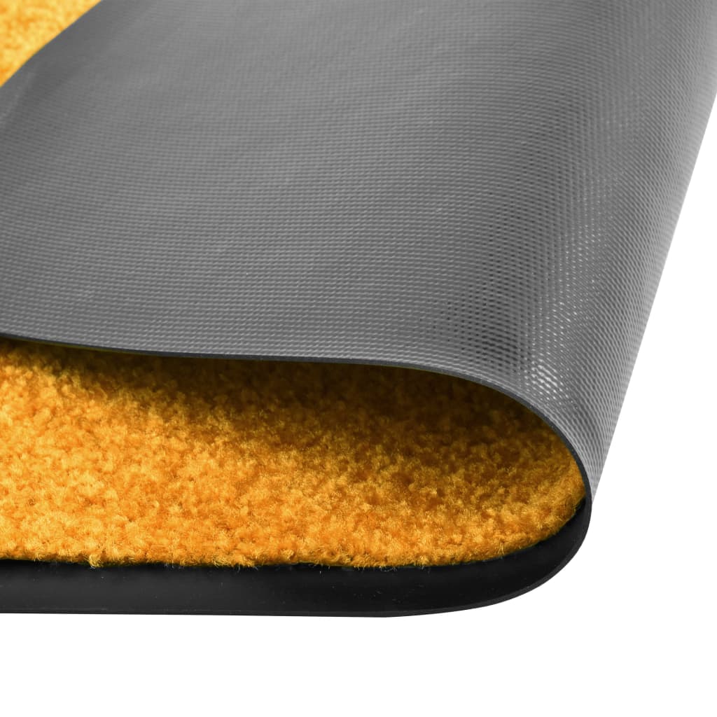 Doormat washable orange 60x90 cm