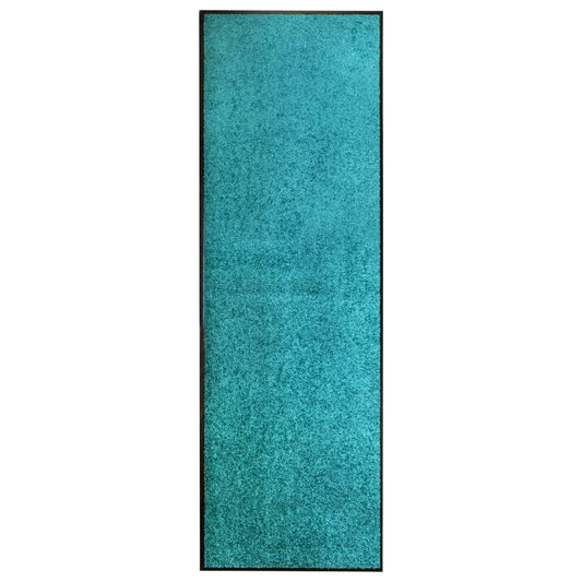 Doormat washable turquoise 60x180 cm