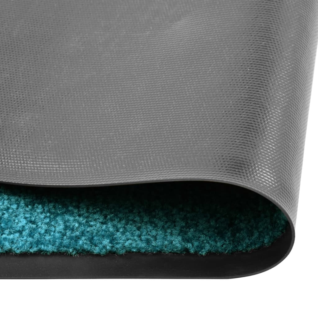Doormat washable turquoise 120x180 cm
