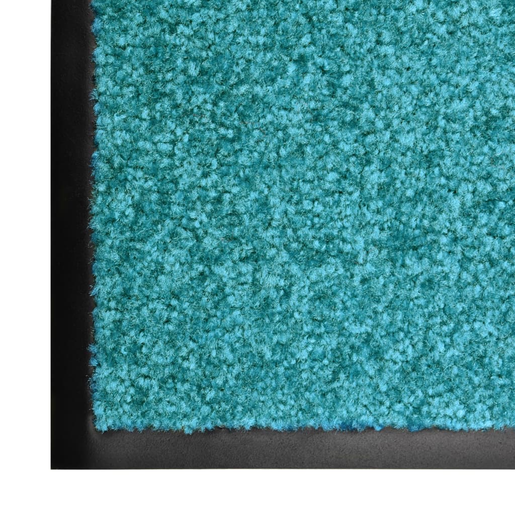 Doormat washable turquoise 120x180 cm