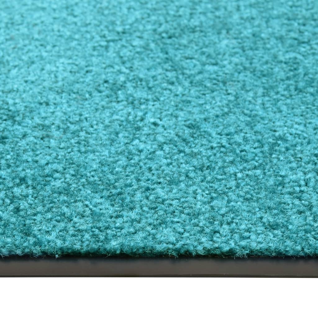 Doormat washable turquoise 120x180 cm