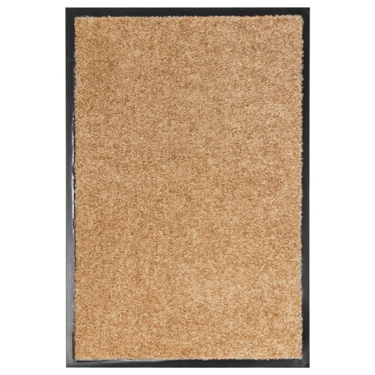Doormat washable cream white 40x60 cm