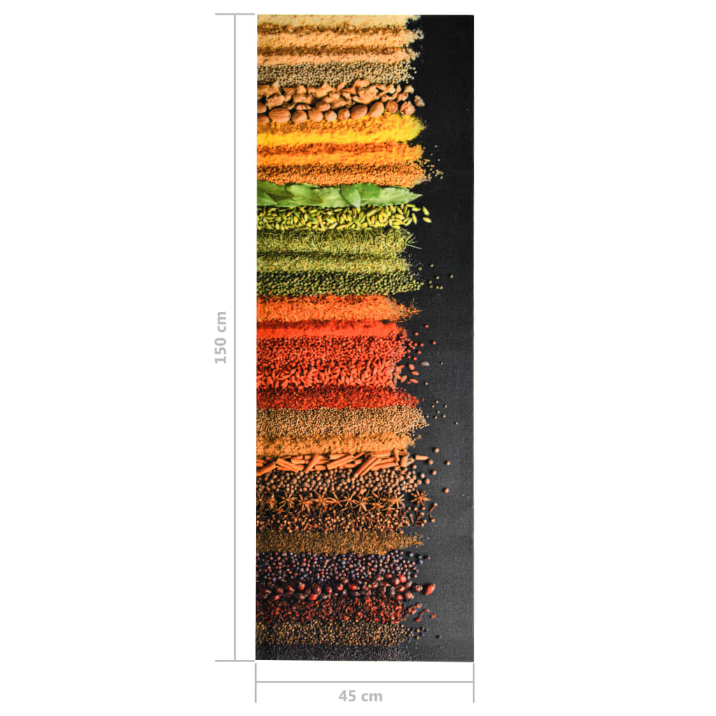 Kitchen mat washable Spice 45x150 cm