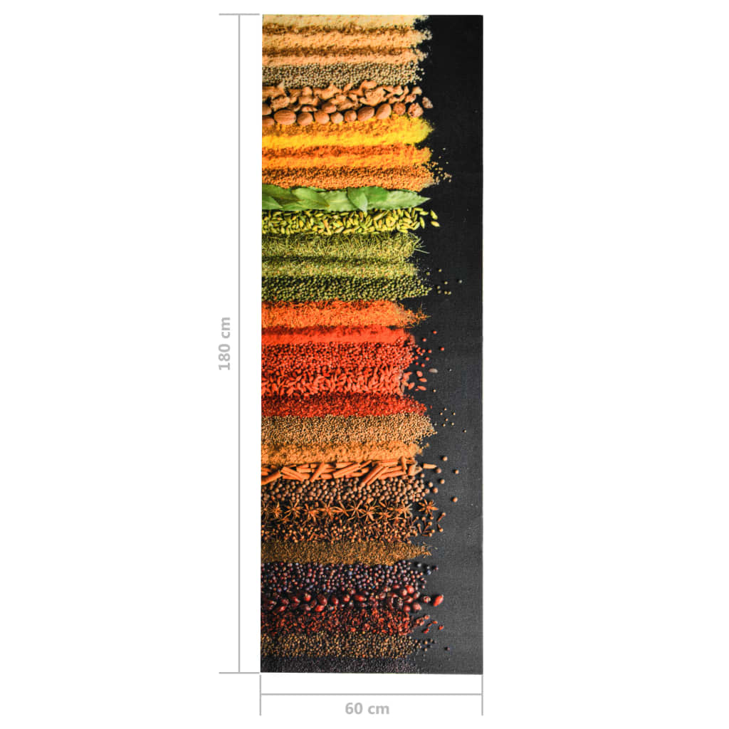Kitchen mat washable Spice 60x180 cm